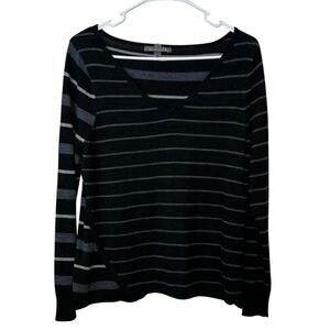 Smartwool Women’s Merino Wool Blend V-Neck Striped Sweater Size XS Winter Warm